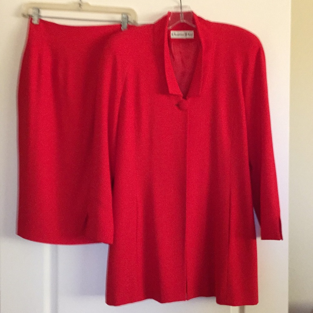 Dior Red Suit